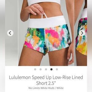 New Lululemon Speed up 2.5” Low Rise